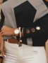 Модна дамска блуза с  щампа с геометрични шарки с дълъг ръкав, 4цвята, снимка 5