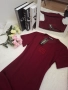 Miu Miu Дамска Рокля В Цвят Бордо Миу Миу Код BS-76, снимка 3