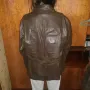 Кожено сако в кафяв цвят., снимка 2