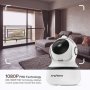 Камера за наблюдение Cacagoo S3344, Wi-Fi, Нощно виждане,1080P HD,360 градуса, Ротация, , снимка 2