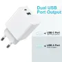 Мрежов адаптер за зареждане 20W с USB-A и USB-C, снимка 2