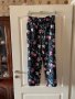 Нов спортно елегантен панталон флорален десен градински цветя XL ХЛ , снимка 3