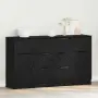 vidaXL Служебен шкаф 3 бр. Черния дъб 121 x 30 x 70 см, снимка 4