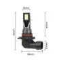 LED крушки 3200 9006 18W 6000K комплект 2 броя, снимка 2
