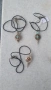 Посребрени гердани 3 броя, снимка 1
