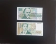 ⭐ България 500 и 1000 лева 1993/1994 г. UNC ⭐ + подарък, снимка 1