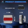 LED стопове за ремаркета и колесари, 12 V, пет функции, с магнит, снимка 14