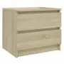 vidaXL Нощни шкафчета 2 бр дъб сонома 50x39x43,5 см инженерно дърво, снимка 3