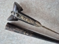 Османски Ятаган от AH1278-AD1862 с кания каракулак нож кама кинжал сабя , снимка 9