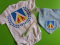 Боди с футболна емблема Левски , снимка 1 - Бодита за бебе - 34142857