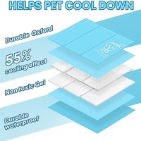 Нова Охлаждаща издръжлива постелка за кучета котки с нетоксичен гел, снимка 4 - За кучета - 42187021