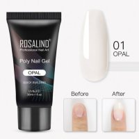 Ново! POLY GEL/Поли гел за изграждане Rosalind 30гр.Гел за изграждане., снимка 4 - Продукти за маникюр - 34704684