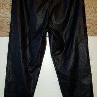 кожен панталон с връзки на ластик марка New Look, снимка 4 - Панталони - 35811311