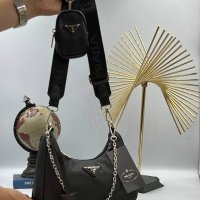 Луксозна Черна чанта/реплика  Prada код IM79JV, снимка 1 - Чанти - 41058128