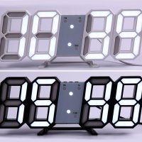 Настолен 3D LED Часовник – час, дата, температура - USB, светещ, снимка 2 - Стенни часовници - 41570124
