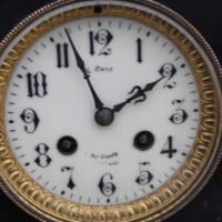 Френски настолен мраморен часовник, снимка 5 - Антикварни и старинни предмети - 44716518