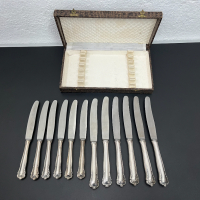 Комлект посребрени ножове - Solingen. №5216, снимка 3 - Антикварни и старинни предмети - 44790809