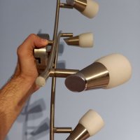 Иноксови абажури с 6 и 4 гнезда , снимка 6 - Лампи за таван - 41768754