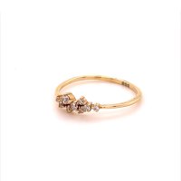 Златен дамски пръстен 0,97гр. размер:56 14кр. проба:585 модел:17624-4, снимка 2 - Пръстени - 42161324