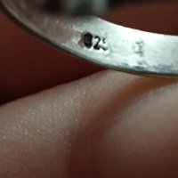 Красив сребърен пръстен с аметист #15S, снимка 2 - Пръстени - 44327075