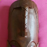 африканска дървена маска , снимка 3 - Статуетки - 41408442