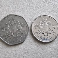 Монети. Карибски басеин. Барбадос. 1 долар  и 0.25 цента. 2 бр., снимка 2 - Нумизматика и бонистика - 40774667