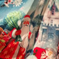Прекрасна синя рокля със замък от леденото кралство, дядо Коледа, снежен човек, Снежанка, снимка 2 - Детски рокли и поли - 38946543