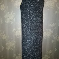Kappahl- L-Официална рокля в черно и сребристо , снимка 10 - Рокли - 42393944