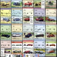 Колекция MnH - Автомобили [39 пълни серии] - 398 [198x2] марки , снимка 9 - Филателия - 42218920