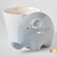 Декоративна кашпа с форма на слон / Подарък за нова стая/ Кашпа-слон / Подарък за любител на слонове, снимка 10 - Декорация за дома - 40513300