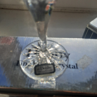 6 бр.Кристални нови чаши ръчно рязан кристал Denby, UK, снимка 2 - Чаши - 44624555