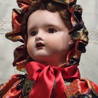Антична френська кукла 70 см., снимка 3 - Колекции - 41664806