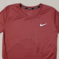 Nike DRI-FIT Miler Top оригинална блуза S Найк спорт фланелка фитнес, снимка 2 - Спортни екипи - 36072550