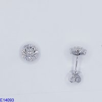 Златни обеци 18К с диаманти 0,60 ct, снимка 5 - Обеци - 39049342