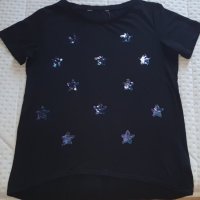 Блуза с пайети/ звезди., снимка 1 - Тениски - 41289801