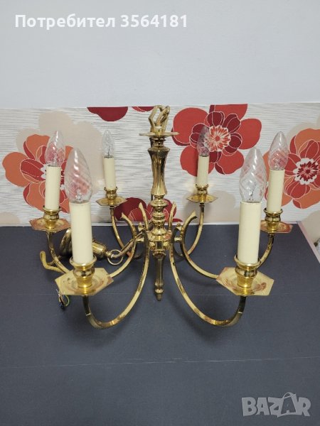 НАМАЛЕН бронзов полилей и аплик чисто нови , снимка 1