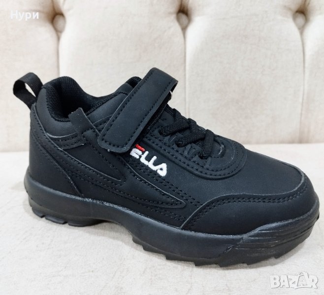 Детски черни маратонки, снимка 1