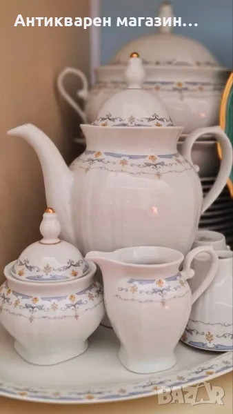 VOHENSTRAUSS Johann Seliman , BAVARIA  ,GERMANY. Възхително ,красив комплект за хранене, снимка 1