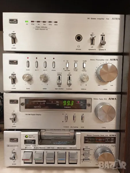 4 компонентен Сет AIWA Mini compo P22 L22 R22 C22 aiwa 22, снимка 1