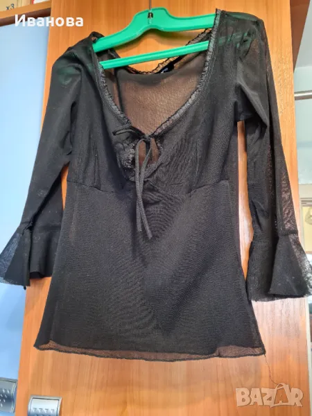 Финна блузка в черно, снимка 1