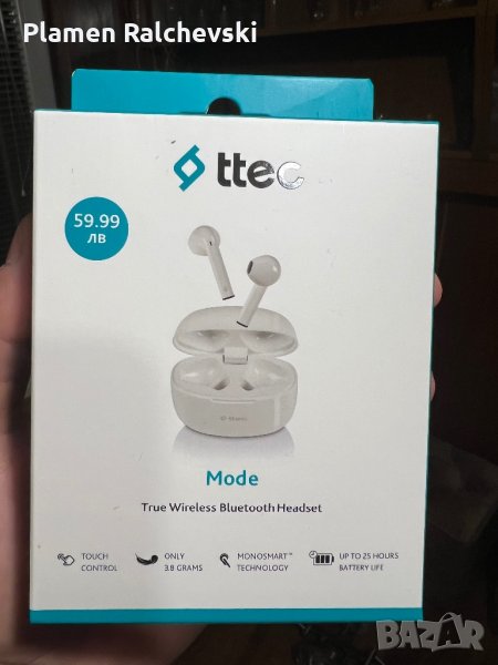 Bluetooth слушалки Tecc, снимка 1