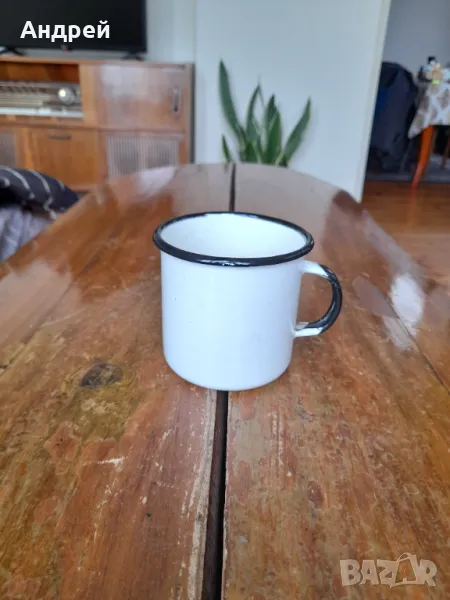 Старо емайлирано канче,чаша #13, снимка 1