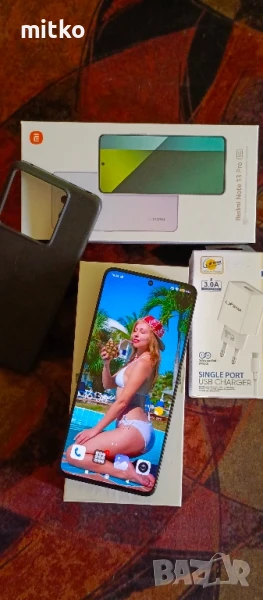 XIAOMI REDMI NOTE 13 PRO 5G-Топ състояние.8+8/256gb.200mp.камера, снимка 1