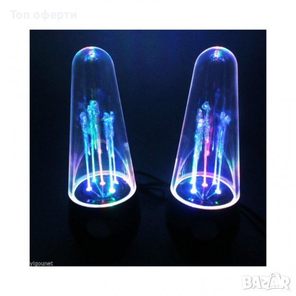 Ефектни LED тонколони с танцуваща вода, снимка 1