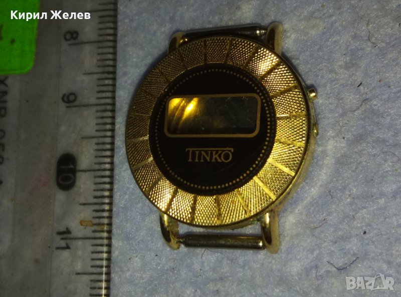 TINKO Марков ПОЗЛАТЕН ЕЛЕГАНТЕН ДАМСКИ КВАРЦОВ ЕЛЕКТРОНЕН ЧАСОВНИК 30885, снимка 1
