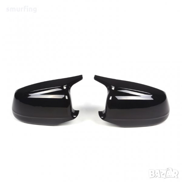 Черен лак капаци за огледала тип M5 на BMW F10 F11, снимка 1