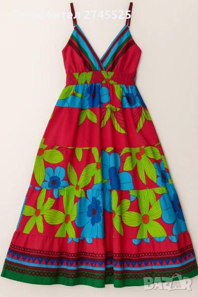 Шарена лятна рокля, снимка 1