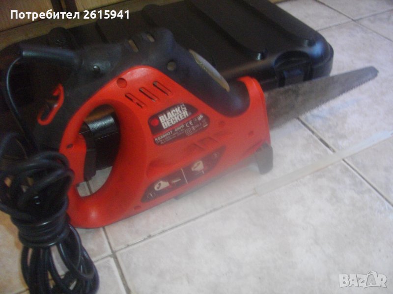 Black Decker Scorpion-400 Вата Саблен/Реципрочен/Тандемен Ел.Трион-Рязане до 100 мм-Като Нов-В Куфар, снимка 1