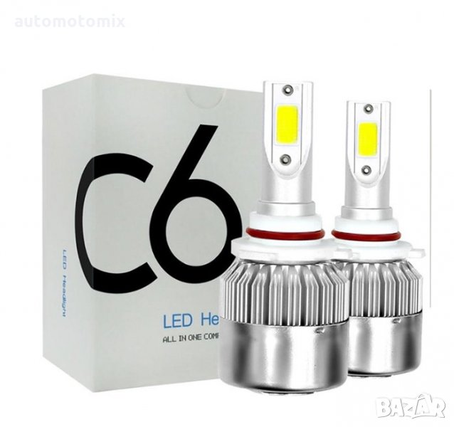 Комплект диодни крушки за фарове 9005/НB3 -3000K + 6500К,3400, снимка 1