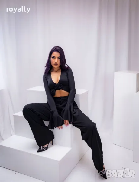 Дамски черен панталон , снимка 1